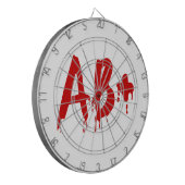 Blutgruppe AB+ Positives #Horror Hospital Dartscheibe (Vorderseite Links)