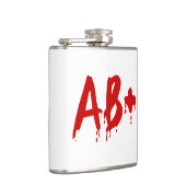 Blutgruppe AB+ Positives #Horror Hospital Flachmann (Rechts)