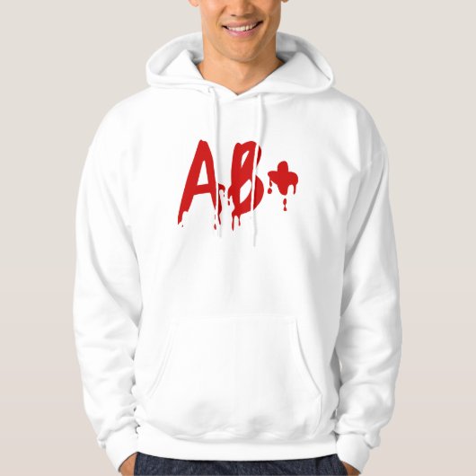 Blutgruppe AB+ Positives #Horror Hospital Hoodie (Vorderseite)