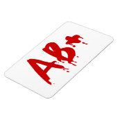 Blutgruppe AB+ Positives #Horror Hospital Magnet (Linke Seite)
