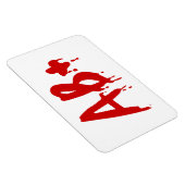 Blutgruppe AB+ Positives #Horror Hospital Magnet (Rechte Seite)