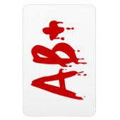 Blutgruppe AB+ Positives #Horror Hospital Magnet (Vertikal)