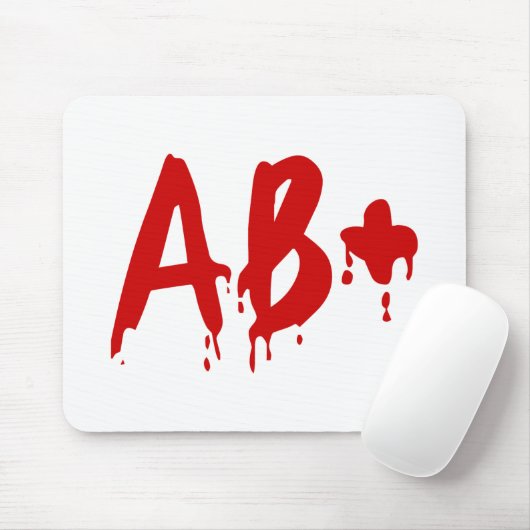 Blutgruppe AB+ Positives #Horror Hospital Mousepad (Mit Mouse)