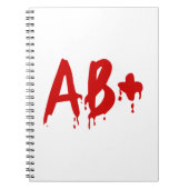 Blutgruppe AB+ Positives #Horror Hospital Notizblock (Vorderseite)