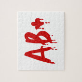 Blutgruppe AB+ Positives #Horror Hospital Puzzle (Vertikal)