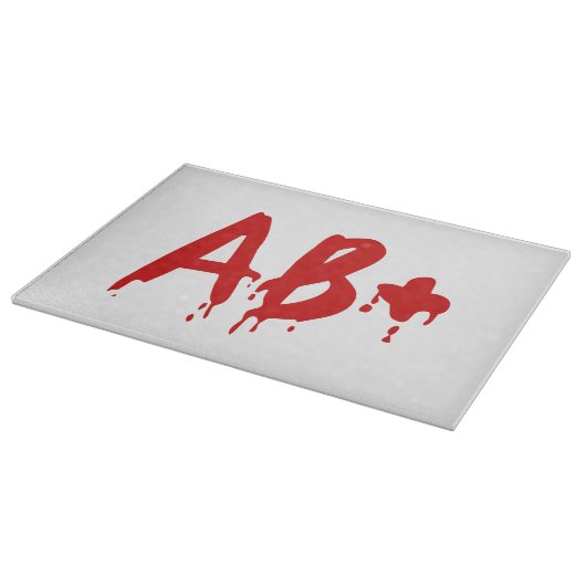 Blutgruppe AB+ Positives #Horror Hospital Schneidebrett (Ecke)