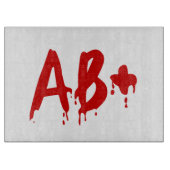 Blutgruppe AB+ Positives #Horror Hospital Schneidebrett (Vorderseite)