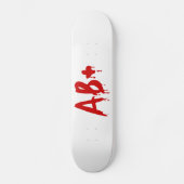Blutgruppe AB+ Positives #Horror Hospital Skateboard (Vorderseite)