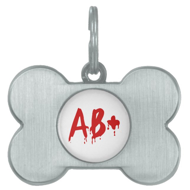 Blutgruppe AB+ Positives #Horror Hospital Tiermarke (Vorderseite)