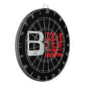 Blutgruppe B Japanisches Kanji Dartscheibe (Vorderseite Links)