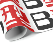 Blutgruppe B Japanisches Kanji Geschenkpapier (Rolleneckpunkt)