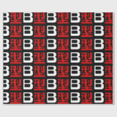 Blutgruppe B Japanisches Kanji Geschenkpapier (Flach)
