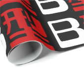Blutgruppe B Japanisches Kanji Geschenkpapier (Rolleneckpunkt)