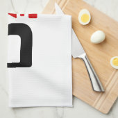 Blutgruppe B Japanisches Kanji Handtuch (Viertel Falte)