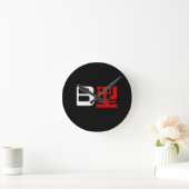 Blutgruppe B Japanisches Kanji Runde Wanduhr (Zuhause)