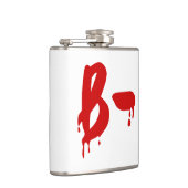 Blutgruppe B - Negative #Horror Hospital Flachmann (Rechts)