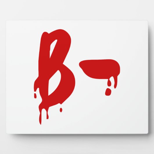 Blutgruppe B - Negative #Horror Hospital Fotoplatte (Vorderseite)