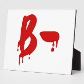 Blutgruppe B - Negative #Horror Hospital Fotoplatte (Seite)