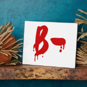 Blutgruppe B - Negative #Horror Hospital Fotoplatte (Seite)