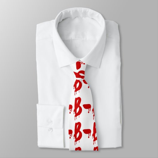 Blutgruppe B - Negative #Horror Hospital Krawatte (Gebunden)