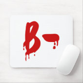 Blutgruppe B - Negative #Horror Hospital Mousepad (Mit Mouse)