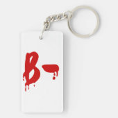 Blutgruppe B - Negative #Horror Hospital Schlüsselanhänger (Rückseite)