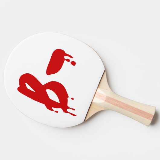 Blutgruppe B - Negative #Horror Hospital Tischtennis Schläger (Seitenansicht)