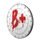 Blutgruppe B+ Positiv #Horror Hospital Dartscheibe (Vorderseite rechts)