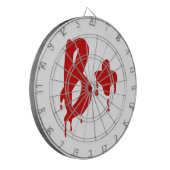 Blutgruppe B+ Positiv #Horror Hospital Dartscheibe (Vorderseite Links)