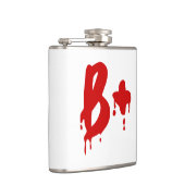 Blutgruppe B+ Positiv #Horror Hospital Flachmann (Rechts)