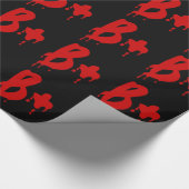 Blutgruppe B+ Positiv #Horror Hospital Geschenkpapier (Ecke)