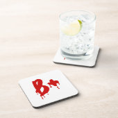 Blutgruppe B+ Positiv #Horror Hospital Getränkeuntersetzer (Rechte Seite)