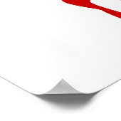 Blutgruppe B+ Positiv #Horror Hospital Poster (Ecke)