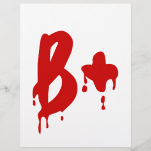 Blutgruppe B+ Positiv #Horror Krankenhaus Flyer
