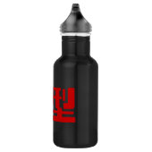 Blutgruppe des japanischen Kanjis Edelstahlflasche (Rechts)