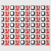 Blutgruppe des japanischen Kanjis Geschenkpapier (Flach)