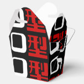 Blutgruppe des japanischen Kanjis Geschenkschachtel (Geöffnet)