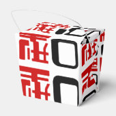 Blutgruppe des japanischen Kanjis Geschenkschachtel (Rückseite)