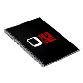 Blutgruppe des japanischen Kanjis Notizblock (Rechte Seite)