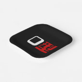 Blutgruppe des japanischen Kanjis Pappteller (Gewinkelt)