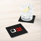 Blutgruppe des japanischen Kanjis Rechteckiger Pappuntersetzer (Vor Ort)