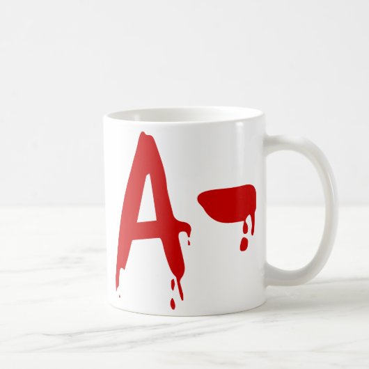 Blutgruppe ein negatives #Horror Krankenhaus Kaffeetasse (Rechts)