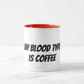 Blutgruppe Kaffee Tasse (Zentrum)