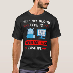 Blutgruppe Künstliche Intelligenz AI T-Shirt