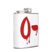 Blutgruppe O- Negative #Horror Hospital Flachmann (Rechts)