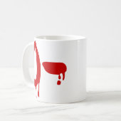 Blutgruppe O- Negative #Horror Hospital Kaffeetasse (Vorderseite Links)