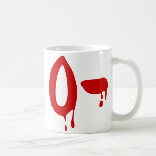 Blutgruppe O- Negative #Horror Hospital Kaffeetasse