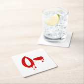 Blutgruppe O- Negative #Horror Hospital Rechteckiger Pappuntersetzer (Vor Ort)