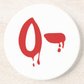 Blutgruppe O- Negative #Horror Hospital Sandstein Untersetzer (Vorne)