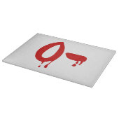 Blutgruppe O- Negative #Horror Hospital Schneidebrett (Ecke)